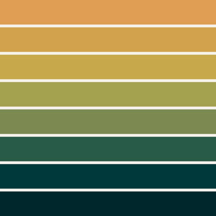 Gradient Arch XXVI Green Tones Mid Century Modern Rainbow Coffee Mug Gallery Image 2