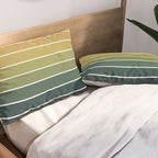 Gradient Arch XXVI Green Tones Mid Century Modern Rainbow Pillow Sham Gallery Image 2