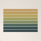 Gradient Arch XXVI Green Tones Mid Century Modern Rainbow Welcome Mat Gallery Image 1