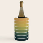 Gradient Arch XXVI Green Tones Mid Century Modern Rainbow Wine Chiller Gallery Image 2