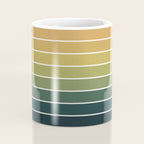 Gradient Arch XXVI Green Tones Mid Century Modern Rainbow Coffee Mug Gallery Image 4