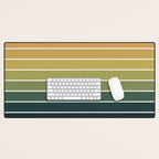 Gradient Arch XXVI Green Tones Mid Century Modern Rainbow Desk Mat Gallery Image 1