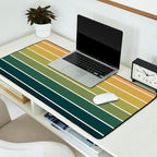 Gradient Arch XXVI Green Tones Mid Century Modern Rainbow Desk Mat Gallery Image 2