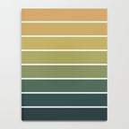Gradient Arch XXVI Green Tones Mid Century Modern Rainbow Notebook Gallery Image 4