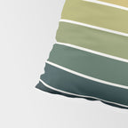 Gradient Arch XXVI Green Tones Mid Century Modern Rainbow Pillow Sham Gallery Image 4