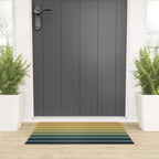Gradient Arch XXVI Green Tones Mid Century Modern Rainbow Welcome Mat Gallery Image 3