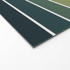 Gradient Arch XXVI Green Tones Mid Century Modern Rainbow Welcome Mat Gallery Image 2