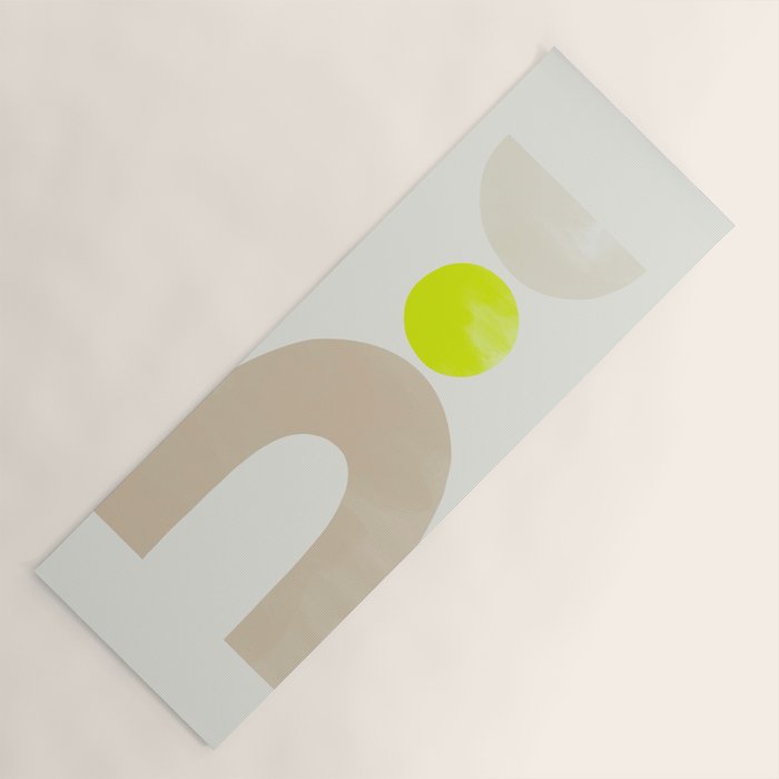 Balancing Shapes NO.3 | Neon Yoga Mat Gallery Image 1