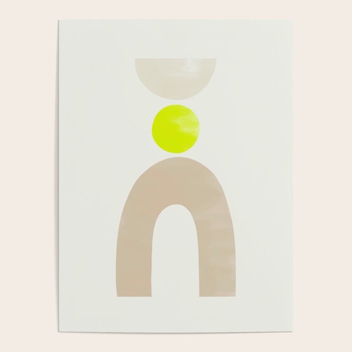 Balancing Shapes NO.3 | Neon Poster Gallery Image 1