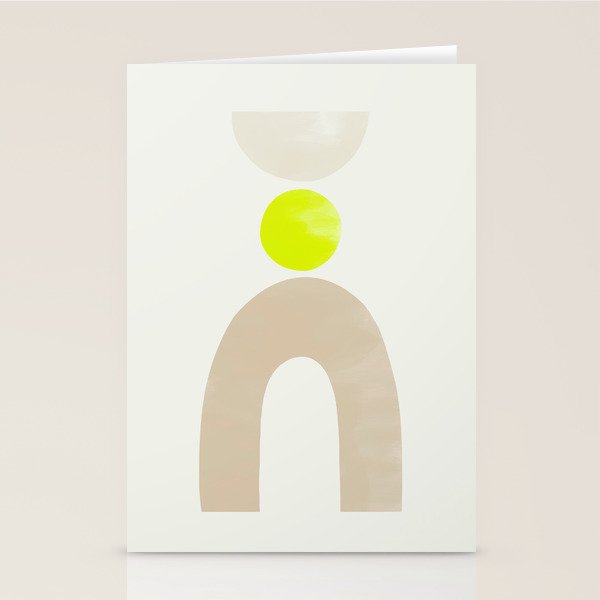 Balancing Shapes NO.3 | Neon Stationery Card Gallery Image 2