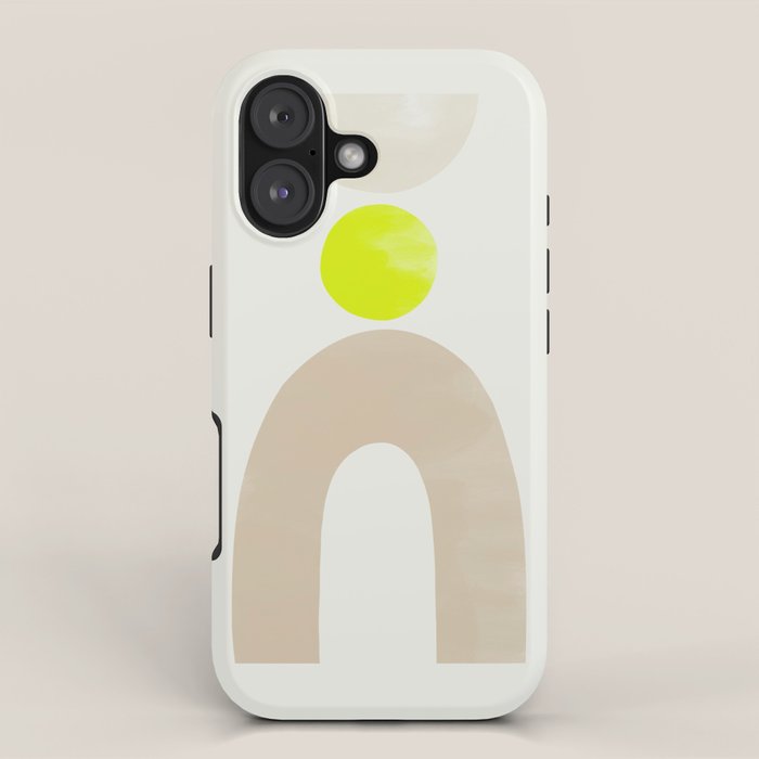 Balancing Shapes NO.3 | Neon iPhone Case Gallery Image 1