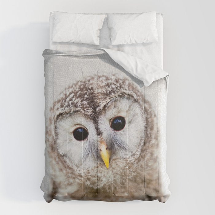 Baby Owl - Colorful Comforter Gallery Image 1