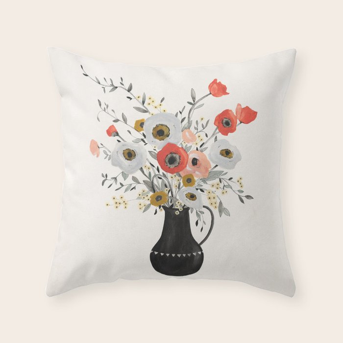 Poppies Throw Pillow Gallery Image 6