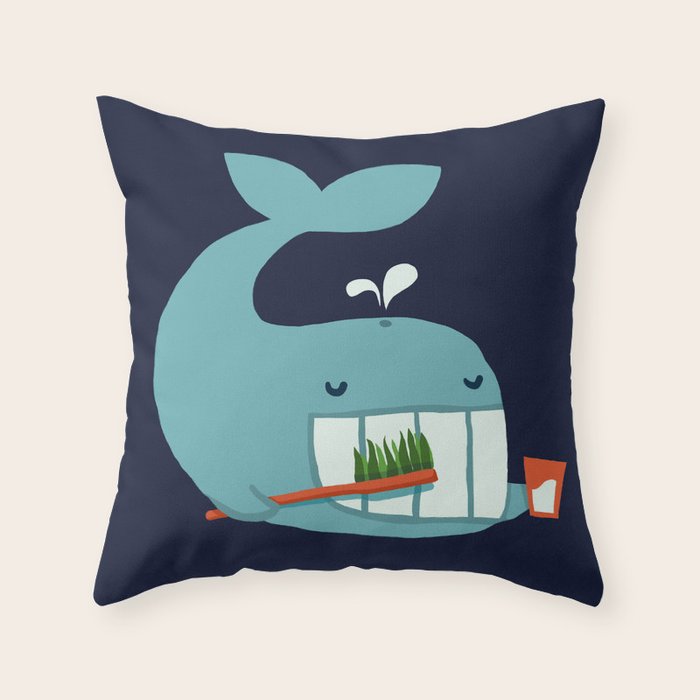 Brush Your Teeth Throw Pillow Gallery Image 6