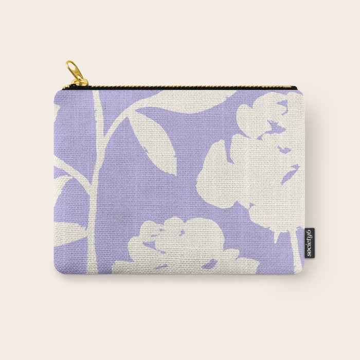 Roses Pattern - Violet Carry All Pouch Gallery Image 1