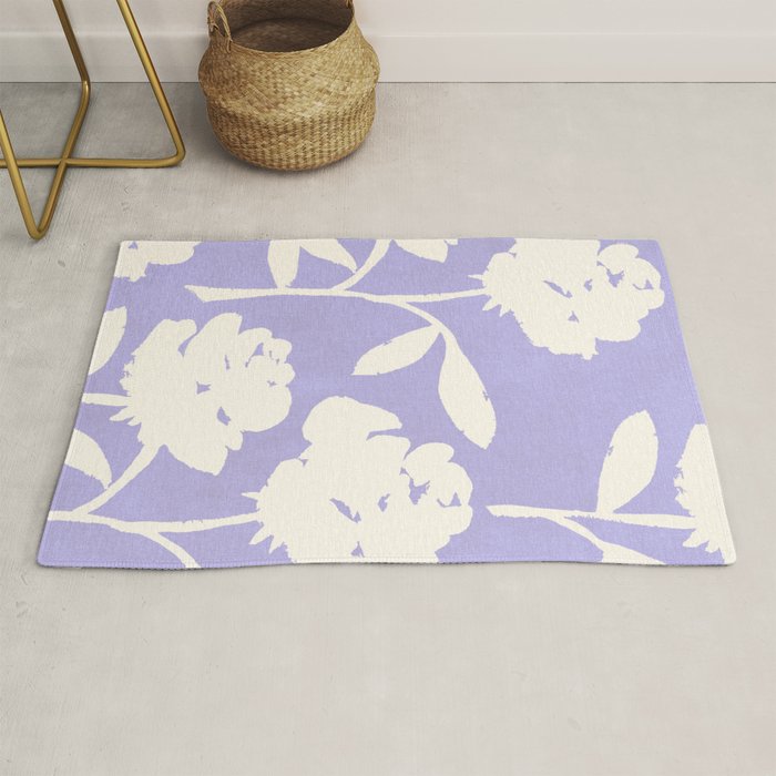 Roses Pattern - Violet Rug Gallery Image 1