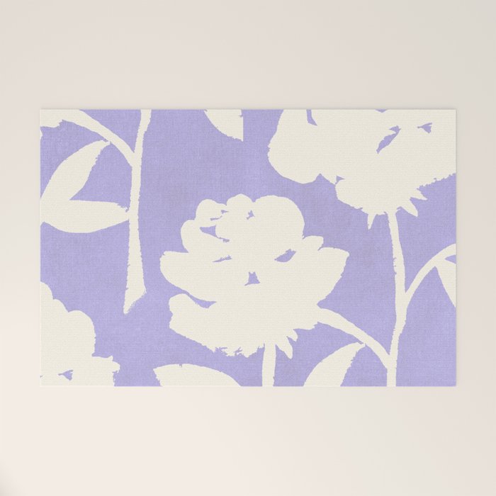 Roses Pattern - Violet Welcome Mat Gallery Image 1