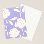 Roses Pattern - Violet Stationery Card Gallery Image 2
