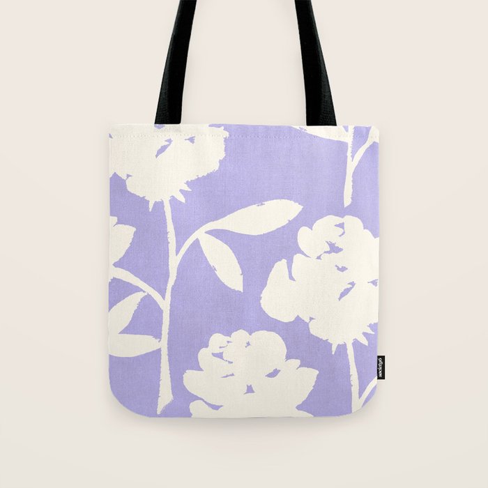 Roses Pattern - Violet Tote Bag Gallery Image 1