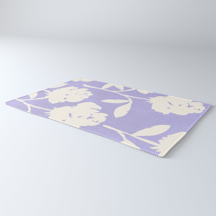 Roses Pattern - Violet Rug Gallery Image 3