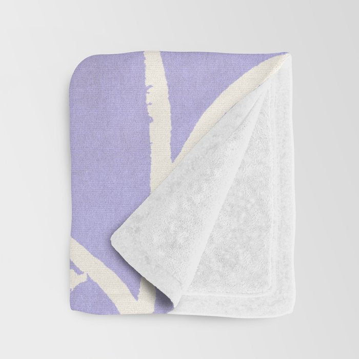 Roses Pattern - Violet Throw Blanket Gallery Image 3