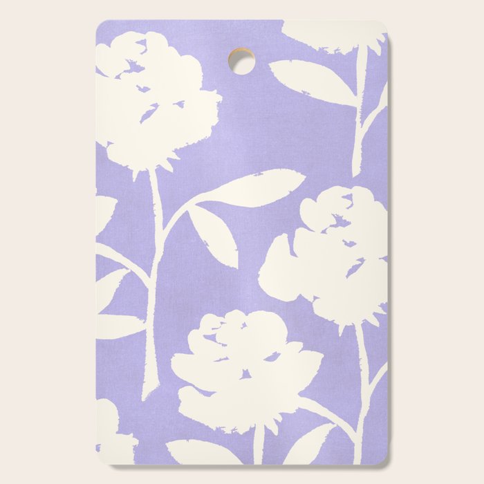 Roses Pattern - Violet Cutting Board Gallery Image 1