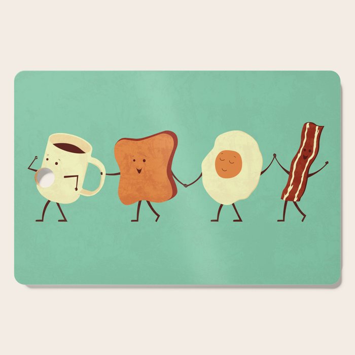 Let's All Go And Have Breakfast Cutting Board Gallery Image 1