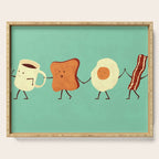 Let's All Go And Have Breakfast Serving Tray Gallery Image 1