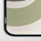 Abstract Shapes 55.2 in Sage Green and Terracotta (Rainbow Abstraction) Laptop Sleeve Gallery Image 3
