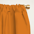 Palm Springs Midcentury Modern Abstract in Moroccan Teal, Orange, Mustard, Olive, and White Window Curtain Gallery Image 2