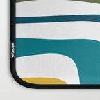Palm Springs Midcentury Modern Abstract in Moroccan Teal, Orange, Mustard, Olive, and White Laptop Sleeve Gallery Image 3