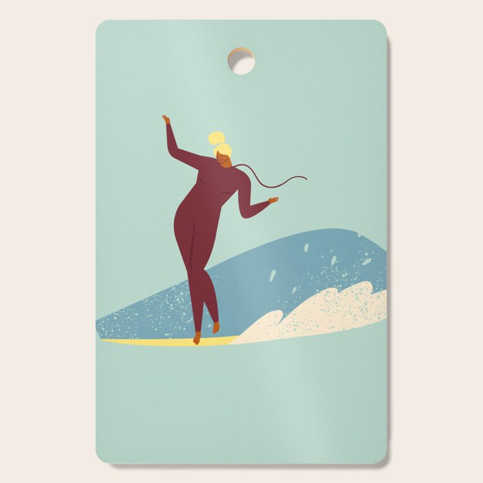 Surf girl Cutting Board Gallery Image 1