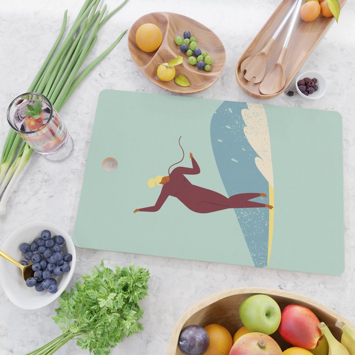 Surf girl Cutting Board Gallery Image 2