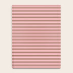Ultra Fine Stripes Narrow Stripe Pattern in Mocha Brown and Pink Notebook Gallery Image 4