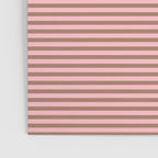 Ultra Fine Stripes Narrow Stripe Pattern in Mocha Brown and Pink Poster Gallery Image 3