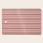 Ultra Fine Stripes Narrow Stripe Pattern in Mocha Brown and Pink Cutting Board Gallery Image 1