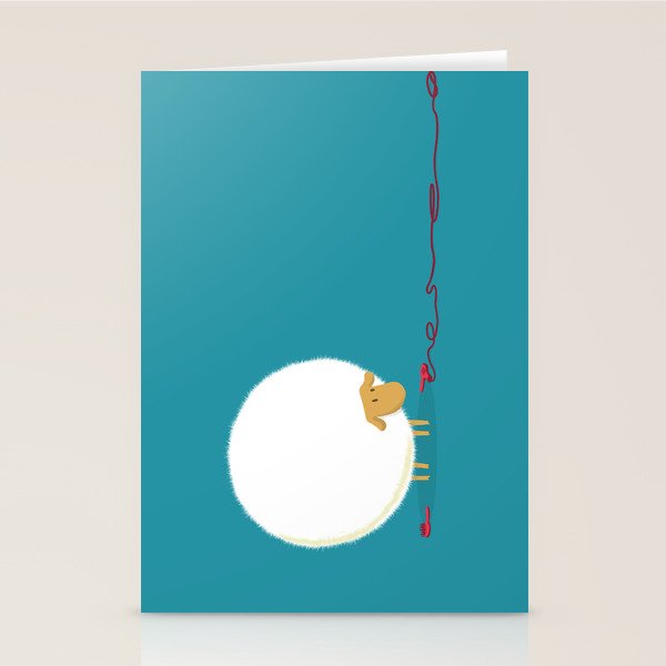 Fluffy Sheep Stationery Card Gallery Image 1