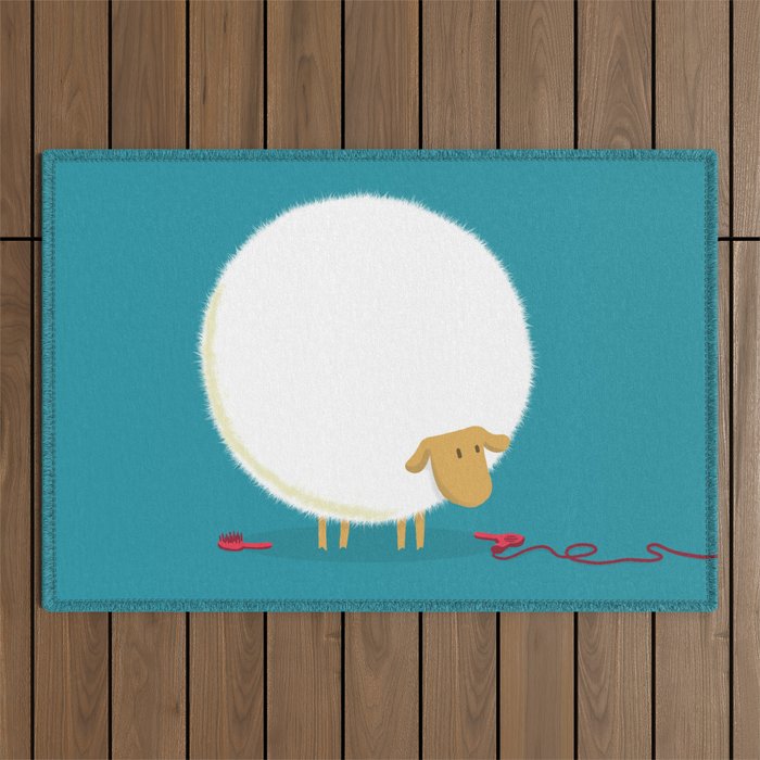 Fluffy Sheep Outdoor Rug Gallery Image 1