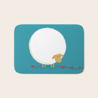 Fluffy Sheep Bath Mat Gallery Image 1