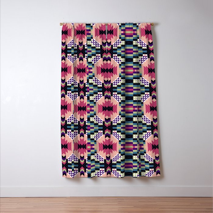 MP Tribal geometric B Window Curtain Gallery Image 3