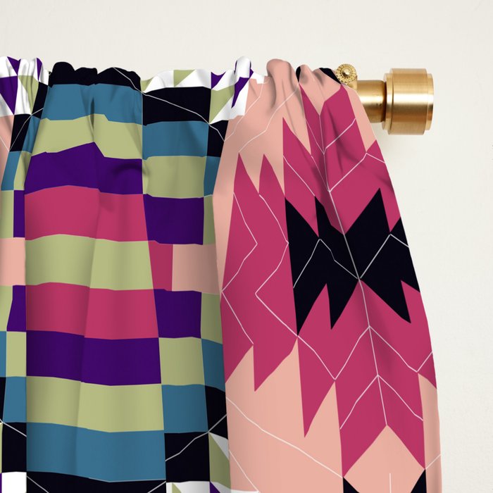 MP Tribal geometric B Window Curtain Gallery Image 2