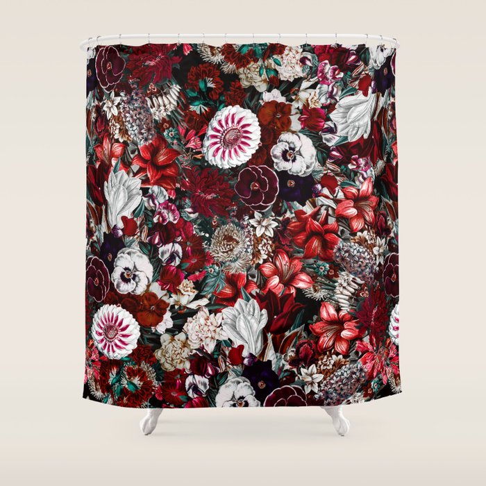 NIGHT FOREST XXIV Shower Curtain Gallery Image 1