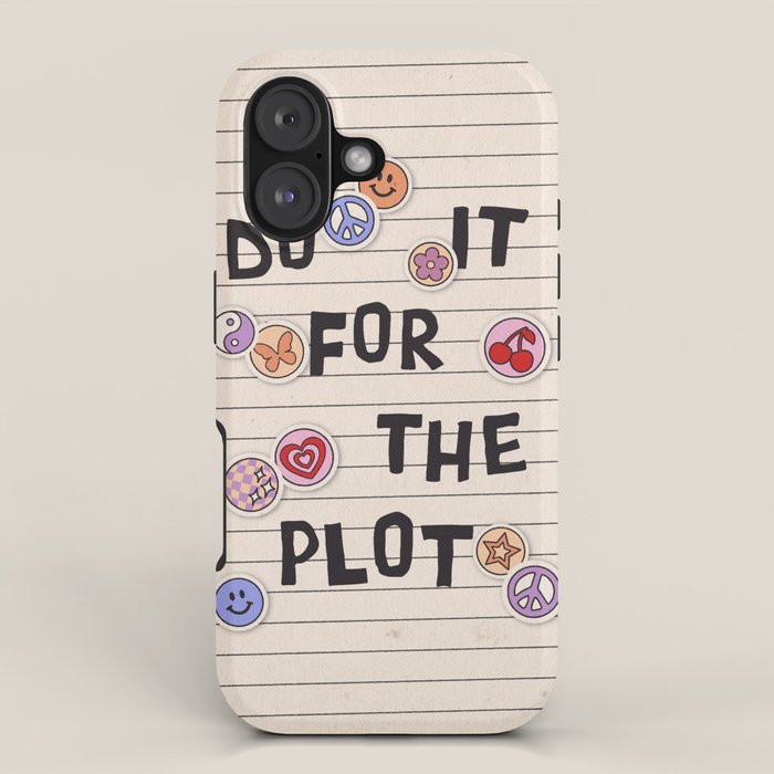 Do It For The Plot Y2k Stickers iPhone Case Gallery Image 1