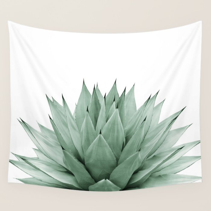 Agave Green Summer Vibes #1 #tropical #decor #art #society6 Wall Tapestry Gallery Image 1