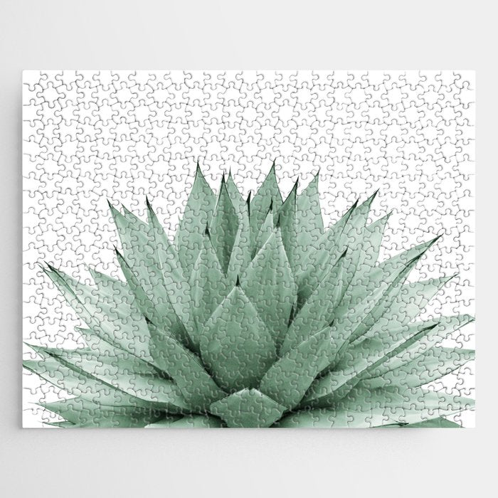 Agave Green Summer Vibes #1 #tropical #decor #art #society6 Jigsaw Puzzle Gallery Image 1