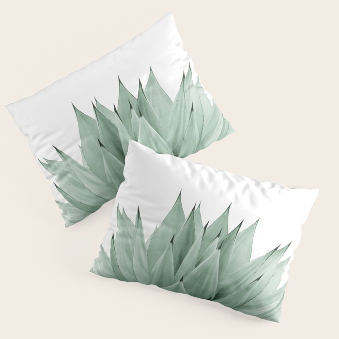 Agave Green Summer Vibes #1 #tropical #decor #art #society6 Pillow Sham Gallery Image 1