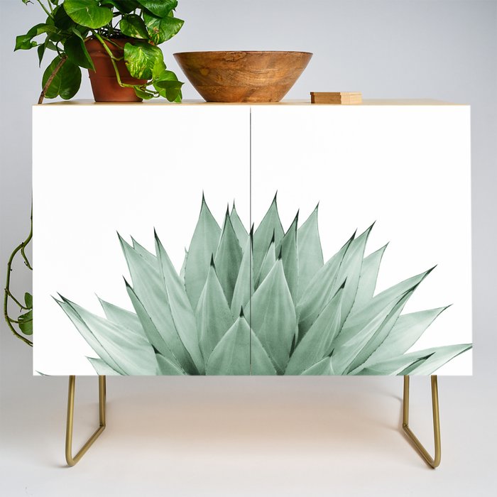 Agave Green Summer Vibes #1 #tropical #decor #art #society6 Credenza Gallery Image 1