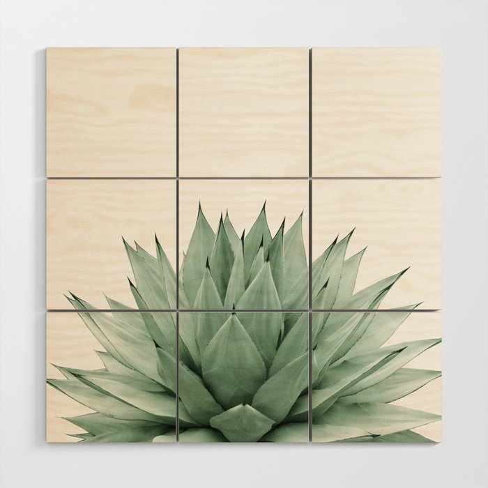 Agave Green Summer Vibes #1 #tropical #decor #art #society6 Wood Wall Art Gallery Image 1