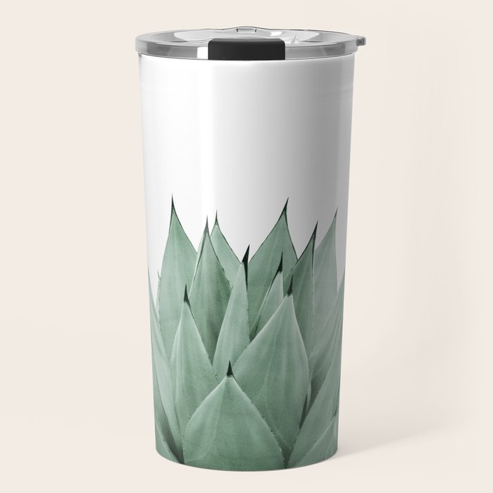 Agave Green Summer Vibes #1 #tropical #decor #art #society6 Travel Mug Gallery Image 1