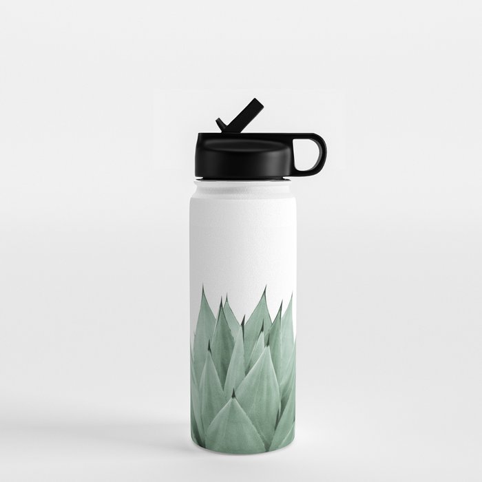 Agave Green Summer Vibes #1 #tropical #decor #art #society6 Water Bottle Gallery Image 1